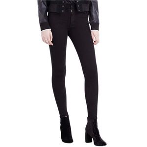 Hudson Jeans Barbara High Waist Super Skinny Jeans in Black sz 26